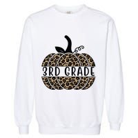 3rd Grade Leopard Pumpkin Garment-Dyed Sweatshirt