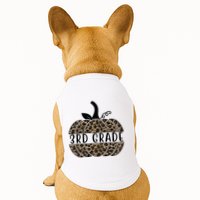 3rd Grade Leopard Pumpkin Doggie Tank