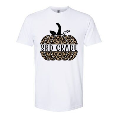 3rd Grade Leopard Pumpkin Softstyle® CVC T-Shirt