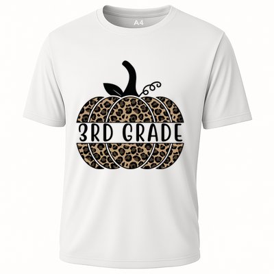 3rd Grade Leopard Pumpkin Cooling Performance Crew T-Shirt