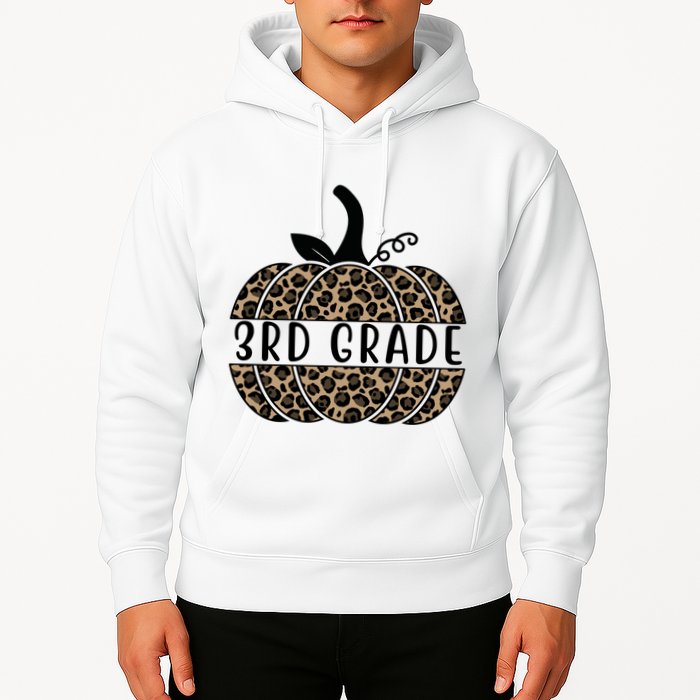 3rd Grade Leopard Pumpkin Hoodie