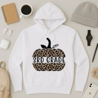 3rd Grade Leopard Pumpkin Hoodie