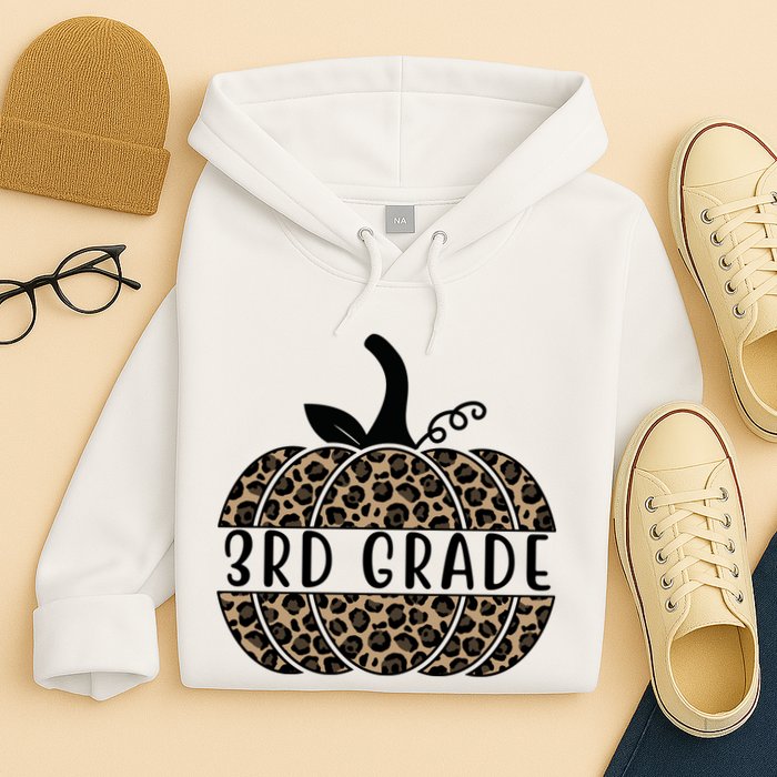 3rd Grade Leopard Pumpkin Hoodie