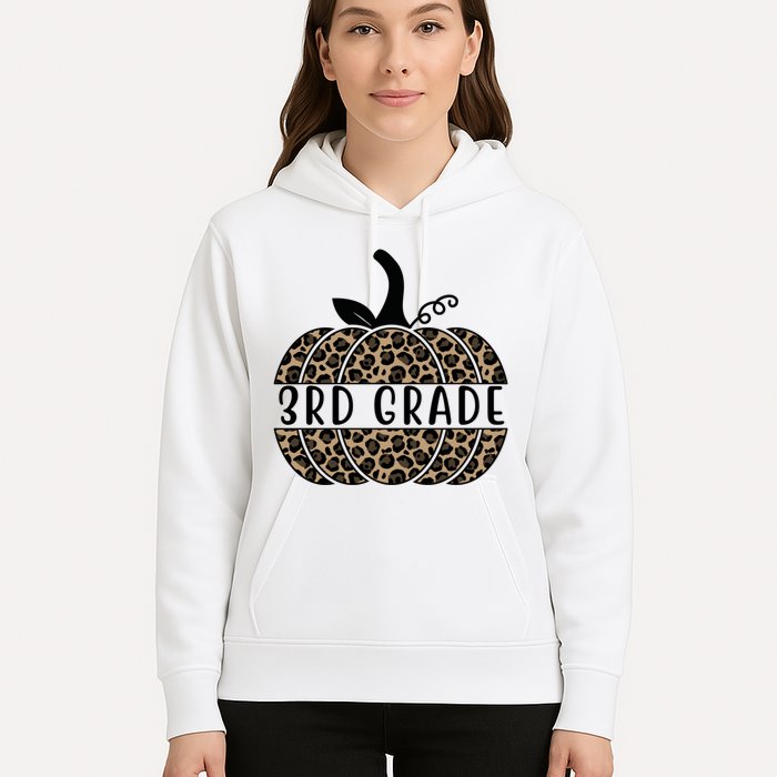 3rd Grade Leopard Pumpkin Hoodie