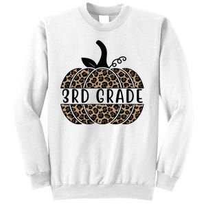 3rd Grade Leopard Pumpkin Sweatshirt