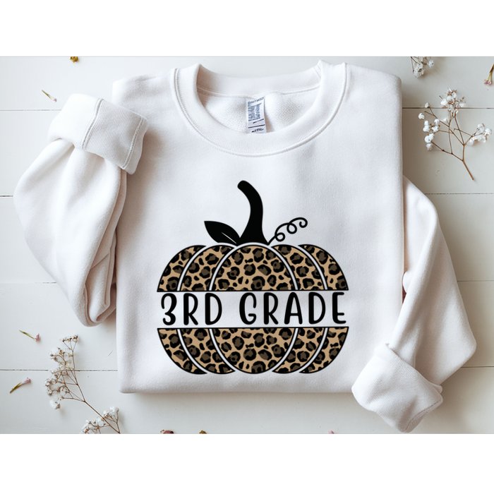 3rd Grade Leopard Pumpkin Sweatshirt
