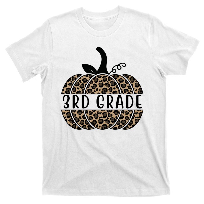 3rd Grade Leopard Pumpkin T-Shirt