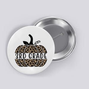 3rd Grade Leopard Pumpkin Button