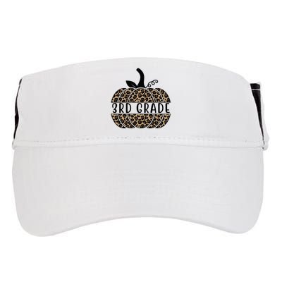 3rd Grade Leopard Pumpkin Adult Drive Performance Visor