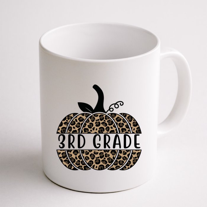 3rd Grade Leopard Pumpkin Mug