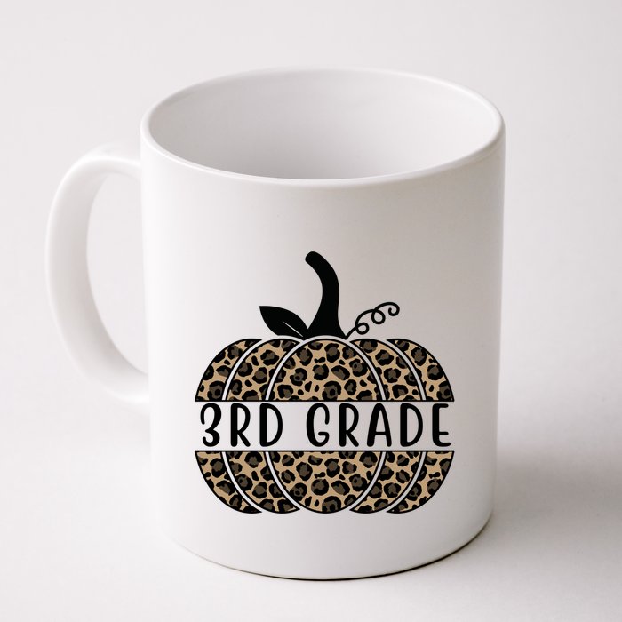 3rd Grade Leopard Pumpkin Mug