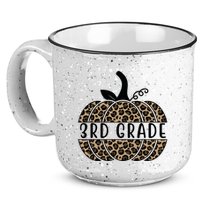 3rd Grade Leopard Pumpkin 15oz Campfire Ceramic Mug