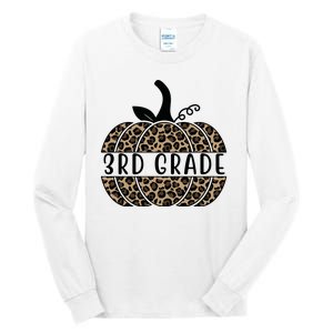 3rd Grade Leopard Pumpkin Tall Long Sleeve T-Shirt