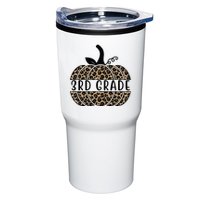 3rd Grade Leopard Pumpkin Tumbler