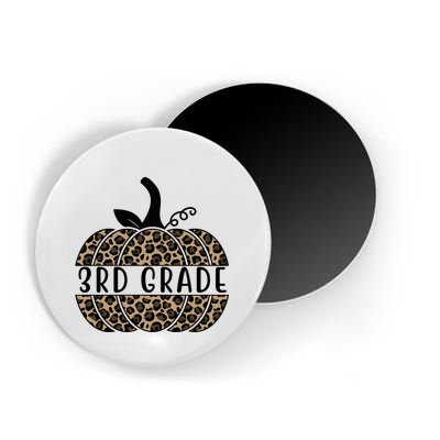 3rd Grade Leopard Pumpkin Magnet