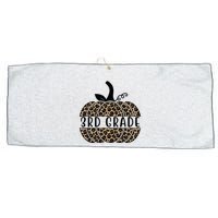 3rd Grade Leopard Pumpkin Large Microfiber Waffle Golf Towel