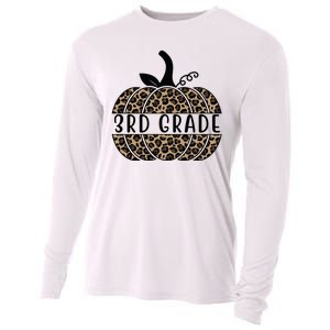 3rd Grade Leopard Pumpkin Cooling Performance Long Sleeve Crew