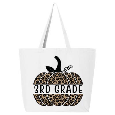 3rd Grade Leopard Pumpkin 25L Jumbo Tote