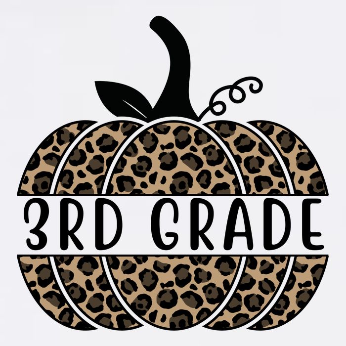 3rd Grade Leopard Pumpkin Baby Bodysuit