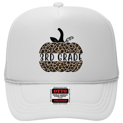 3rd Grade Leopard Pumpkin Trucker Hat