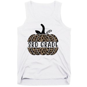 3rd Grade Leopard Pumpkin Tank Top