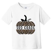 3rd Grade Leopard Pumpkin Toddler T-Shirt
