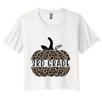 3rd Grade Leopard Pumpkin Crop Top