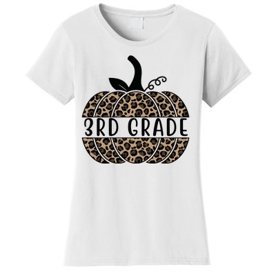 3rd Grade Leopard Pumpkin Women's T-Shirt