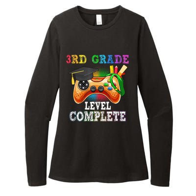 3Rd Grade Level Complete Last Day Of School Graduation Womens CVC Long Sleeve Shirt