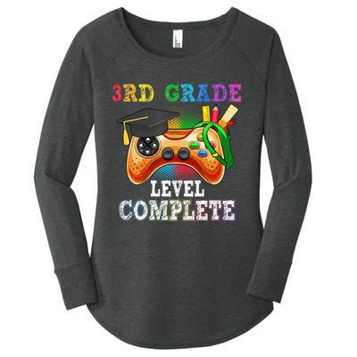 3Rd Grade Level Complete Last Day Of School Graduation Women's Perfect Tri Tunic Long Sleeve Shirt