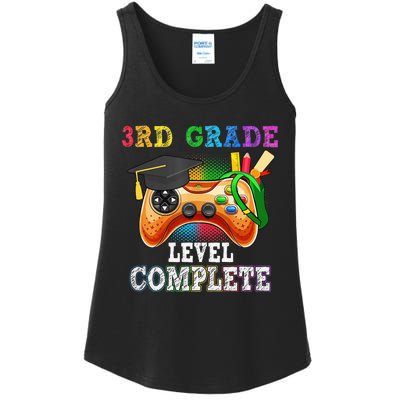 3Rd Grade Level Complete Last Day Of School Graduation Ladies Essential Tank