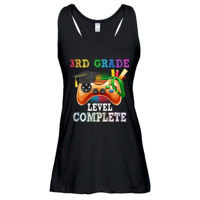 3Rd Grade Level Complete Last Day Of School Graduation Ladies Essential Flowy Tank