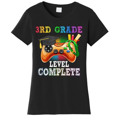 3Rd Grade Level Complete Last Day Of School Graduation Women's T-Shirt