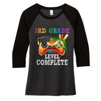 3Rd Grade Level Complete Last Day Of School Graduation Women's Tri-Blend 3/4-Sleeve Raglan Shirt