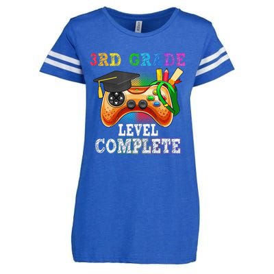 3Rd Grade Level Complete Last Day Of School Graduation Enza Ladies Jersey Football T-Shirt