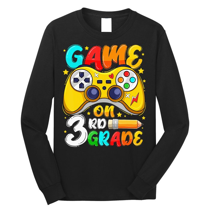 3Rd Grade Level Unlocked Game On 3Rd Grade Back To School Long Sleeve Shirt