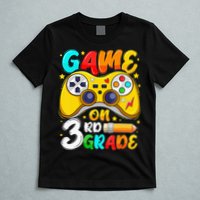 3Rd Grade Level Unlocked Game On 3Rd Grade Back To School T-Shirt