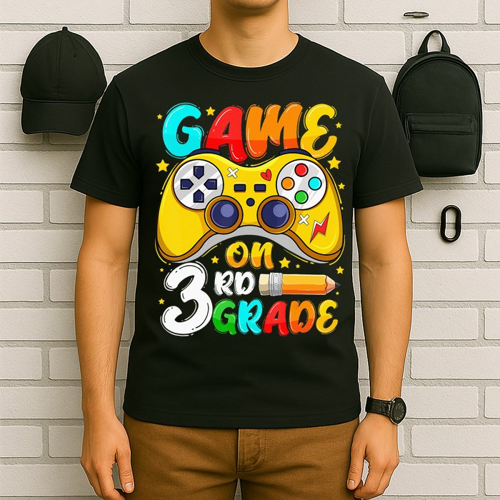 3Rd Grade Level Unlocked Game On 3Rd Grade Back To School T-Shirt