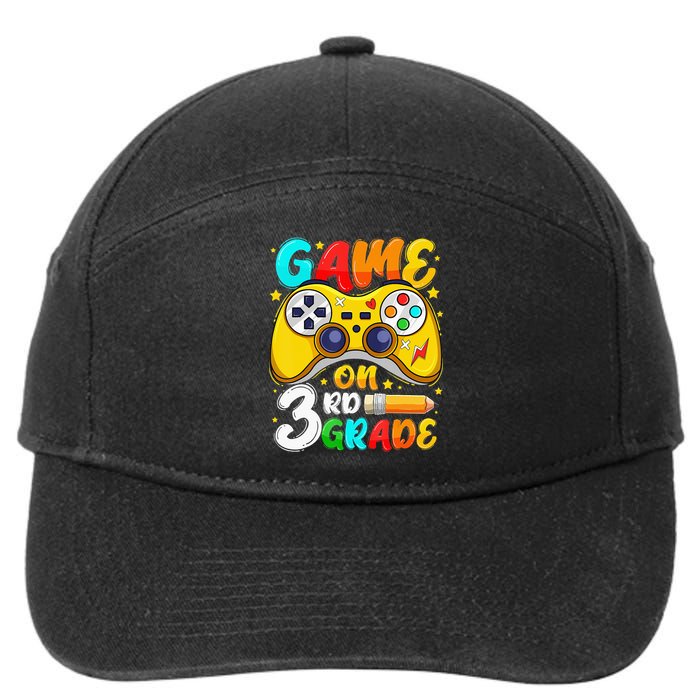 3Rd Grade Level Unlocked Game On 3Rd Grade Back To School 7-Panel Snapback Hat