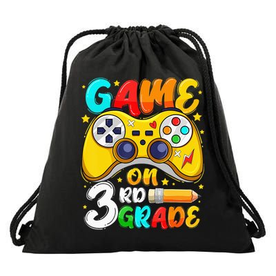 3Rd Grade Level Unlocked Game On 3Rd Grade Back To School Drawstring Bag