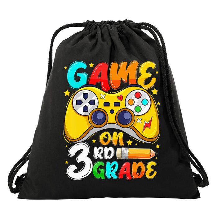 3Rd Grade Level Unlocked Game On 3Rd Grade Back To School Drawstring Bag