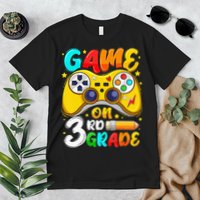 3Rd Grade Level Unlocked Game On 3Rd Grade Back To School Premium T-Shirt