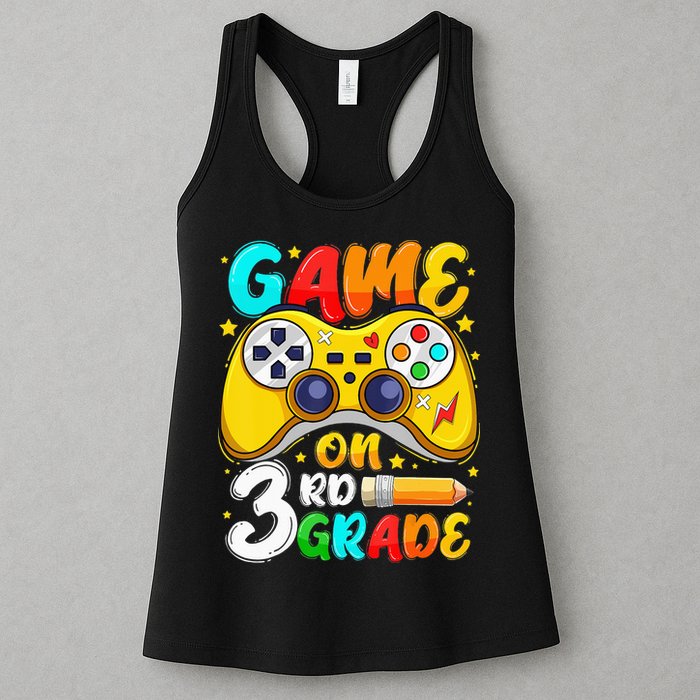 3Rd Grade Level Unlocked Game On 3Rd Grade Back To School Womens Tank Top