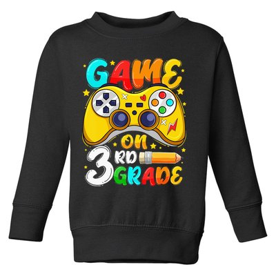 3Rd Grade Level Unlocked Game On 3Rd Grade Back To School Toddler Sweatshirt