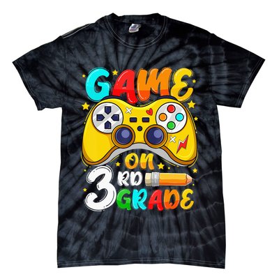 3Rd Grade Level Unlocked Game On 3Rd Grade Back To School Tie-Dye T-Shirt
