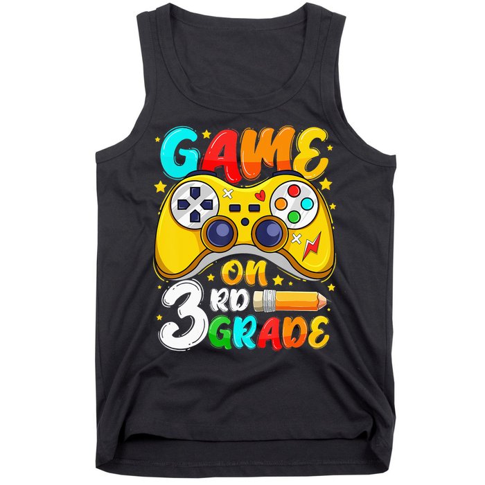 3Rd Grade Level Unlocked Game On 3Rd Grade Back To School Tank Top