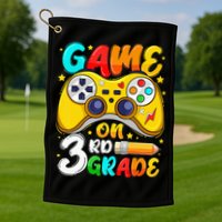3Rd Grade Level Unlocked Game On 3Rd Grade Back To School Golf Towel