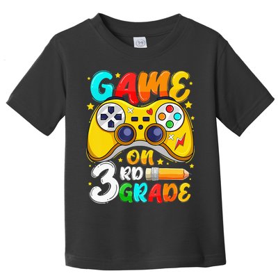 3Rd Grade Level Unlocked Game On 3Rd Grade Back To School Toddler T-Shirt