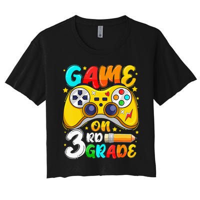 3Rd Grade Level Unlocked Game On 3Rd Grade Back To School Crop Top