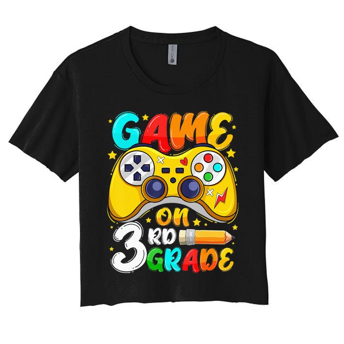 3Rd Grade Level Unlocked Game On 3Rd Grade Back To School Crop Top